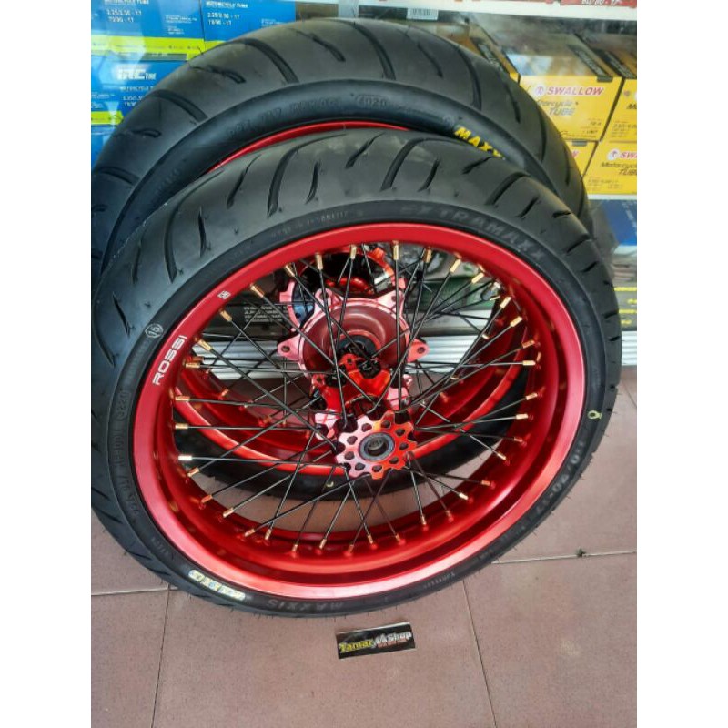 BANSET SUPERMOTO CRF JUMBO BAN MAXXIS BARU