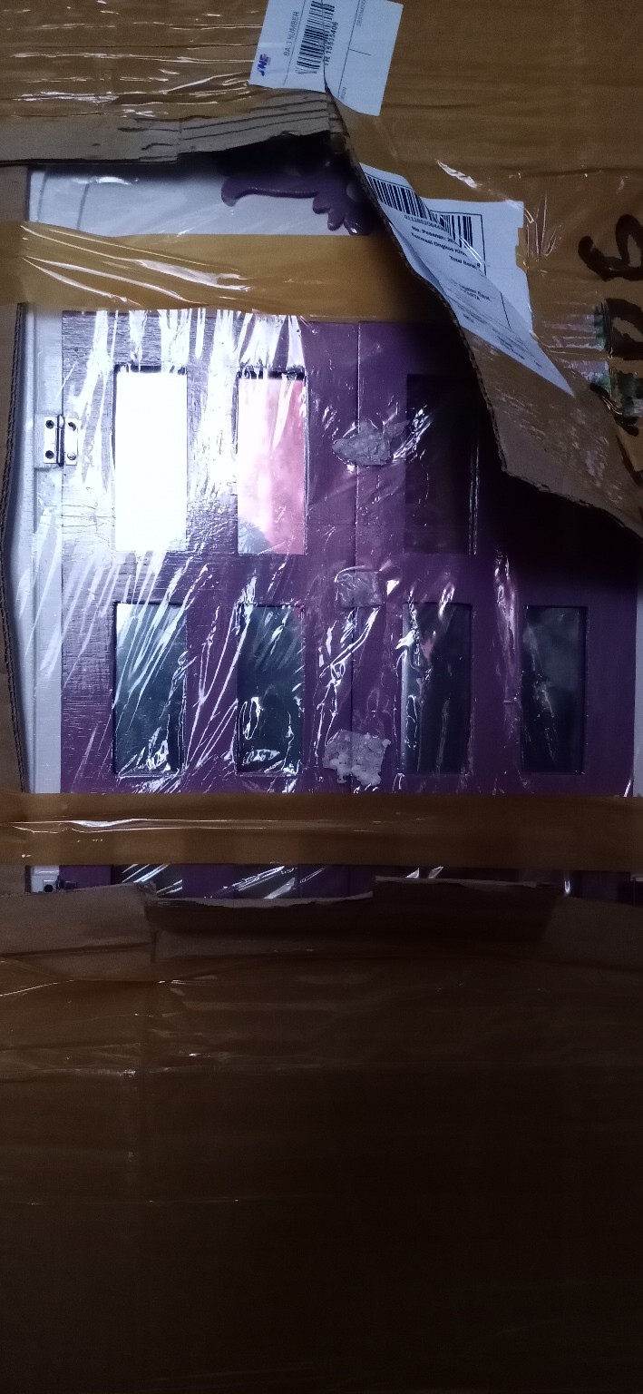 Vas Jendela Cermin Shabby Chic + Packing Kayu