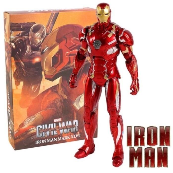 Figure | Marvel Ironman Mark 46 Civil War Action Figure With Led Skala Zd Toys