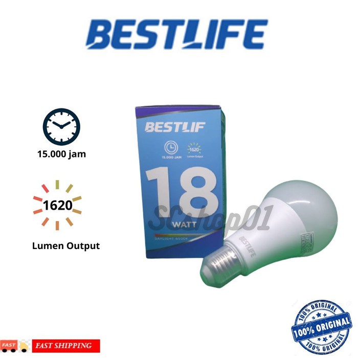 BESTLIFE Lampu LED Bulb 18 Watt (Garansi 1 TAHUN)