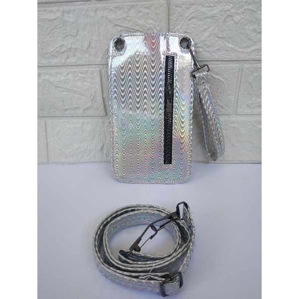 DF501 NEO HOLOGRAM Phone Bag Tas Buat HP Tas Selempang HP Hologram Tas Sling Holo Tas HP Dompet Handphone Neo Slingpouch Holo