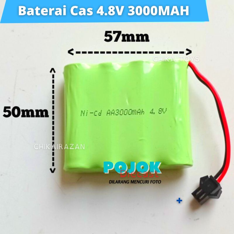 Baterai Cadangan 4.8volt 2000mAh Mobil Remote Rock Crawler  Batre Rock Crawler Batere Cas