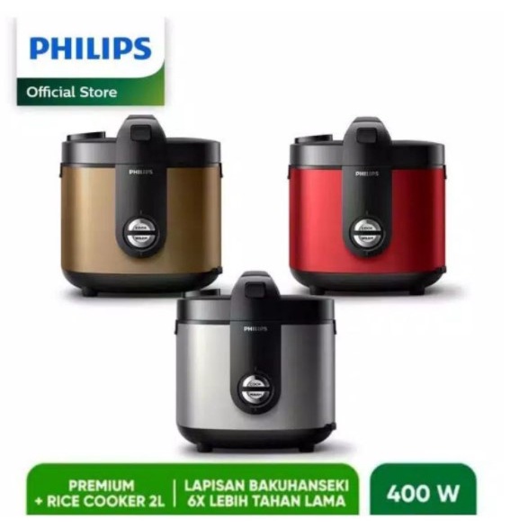 Philips Rice Cooker / Magic Com Mejikom 2 Liter HD 3138 Garansi Resmi