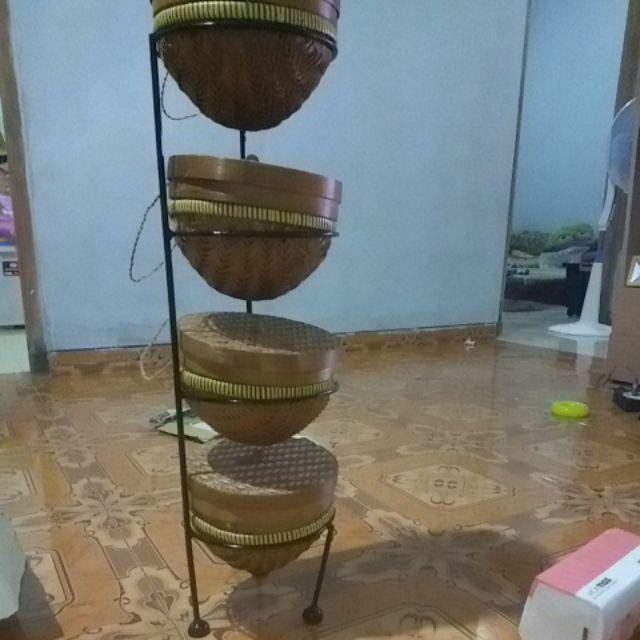 Rak Bambu Tutup Susun 4