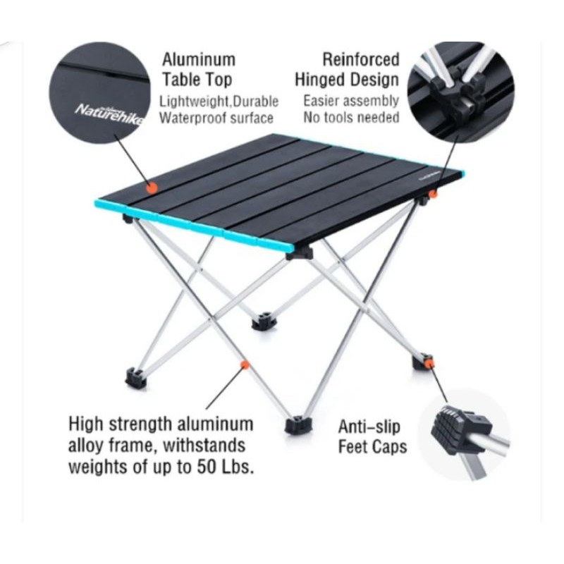 Naturehike Aluminium Folding Table FT08 NH19Z008-Z
