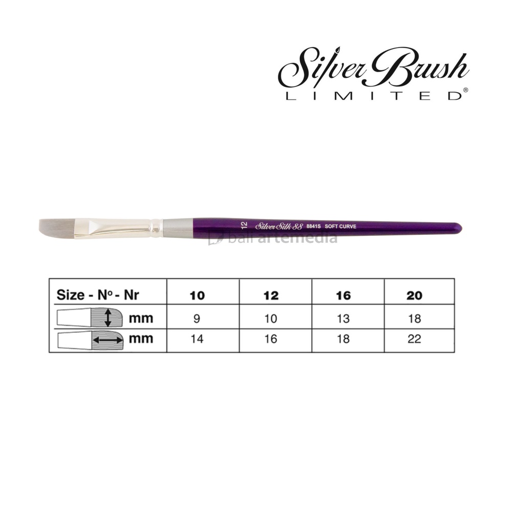 Silver Brush Silk 88 - Soft Curve 8841S