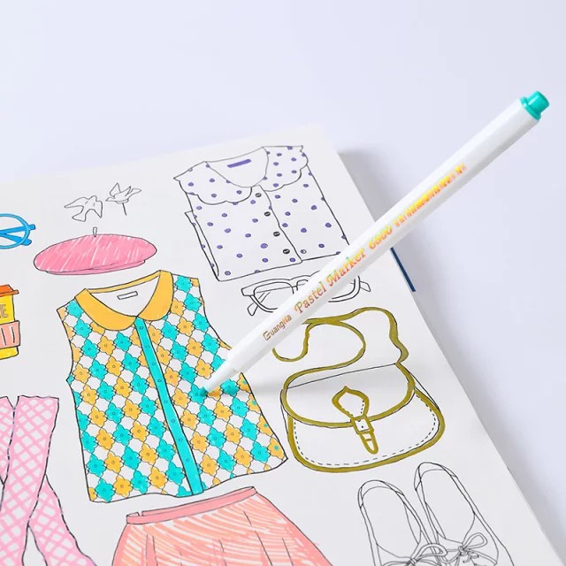 

PASTEL-DRY-OIL- GUANGNA PASTEL MARKER 12 COLORS (GOUACHE COLORS AND QUICK DRYING) -OIL-DRY-PASTEL.