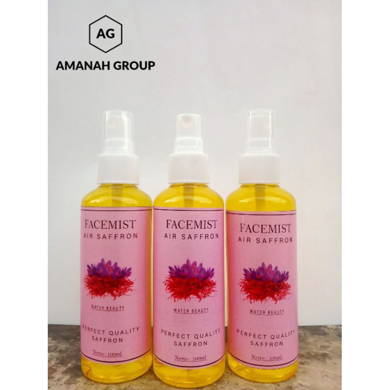 Facemist Saffron by Amanah Group | Hydrating Face Toner | Air saffron | 100 ml