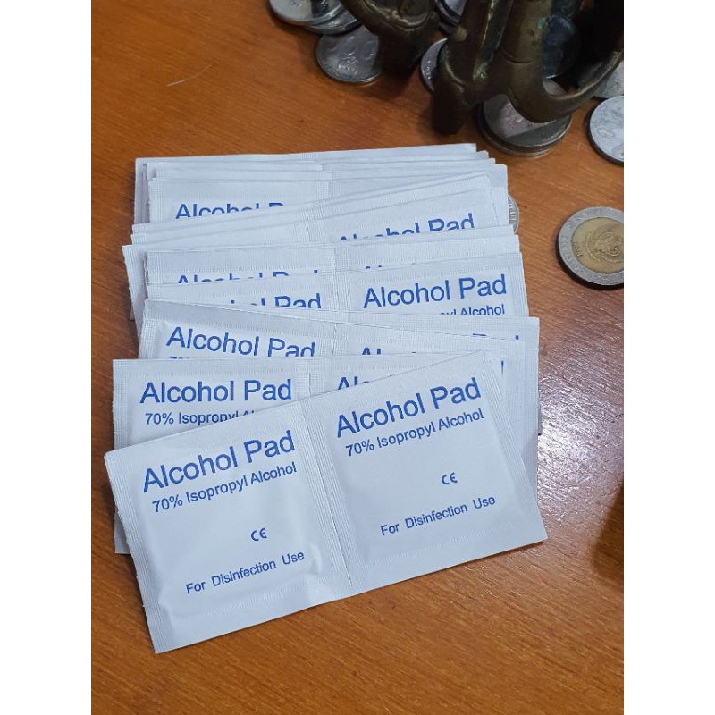 Tisu alkhol /Alkohol swabs/Alcohol swabs/ isi 100pc/Alkohol cair 70%