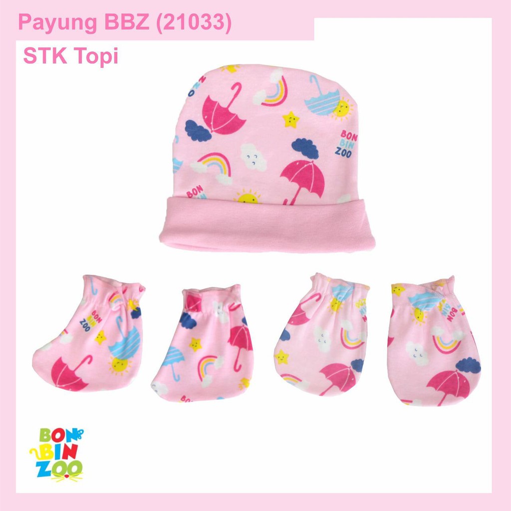 1set topi + sarung tangan + kaki Bonbinzoo SNI CBKS