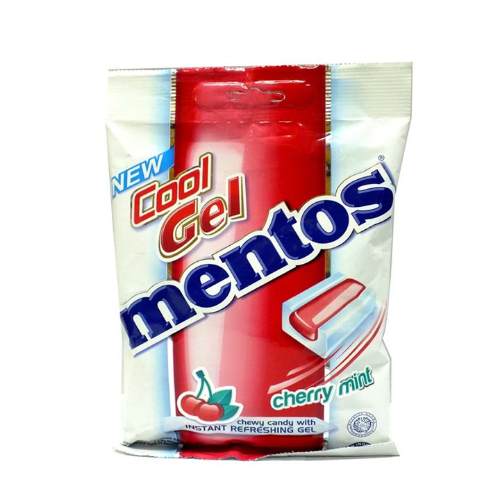 Mentos Permen Cool Gel Cherry Mint 132 gr