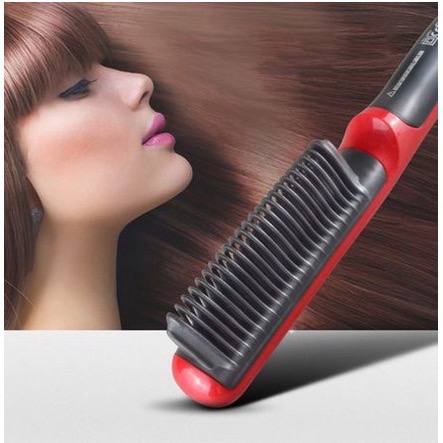 TGM - Catok Sisir Pelurus Rambut Hair Straightener Curler 2 in 1 catokan sisir listrik