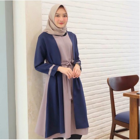 BAJU ATASAN TUNIK MUSLIM WANITA PAKAIAN Tamara TUNIC LINEN POLOS KEKINIAN BUMIL BUSUI TERBARU 2020