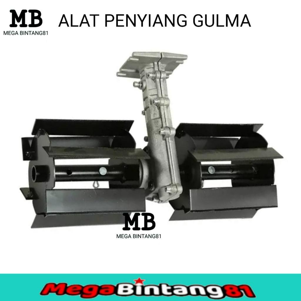 Alat penggembur tanah alat penyiang gulma mini tiller wedder head mesin potong rumput