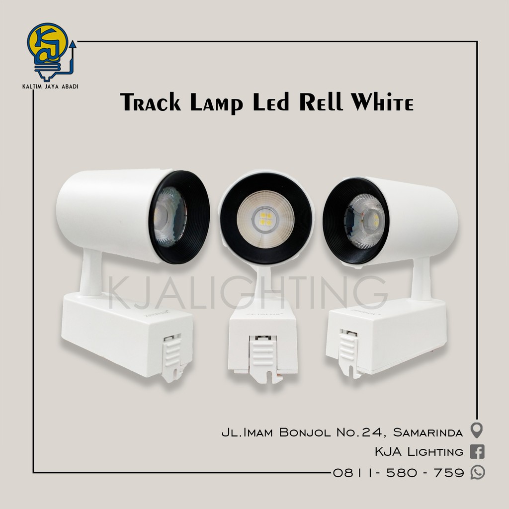 Lampu Track Led rell 7W - Tracklight Led Putih 7W