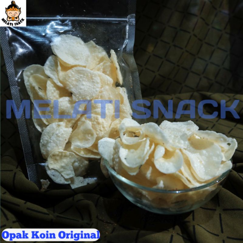 

CEMILAN SNACK OPAK KOIN ORIGINAL 100 GRAM - MURAH ENAK GURIH RENYAH