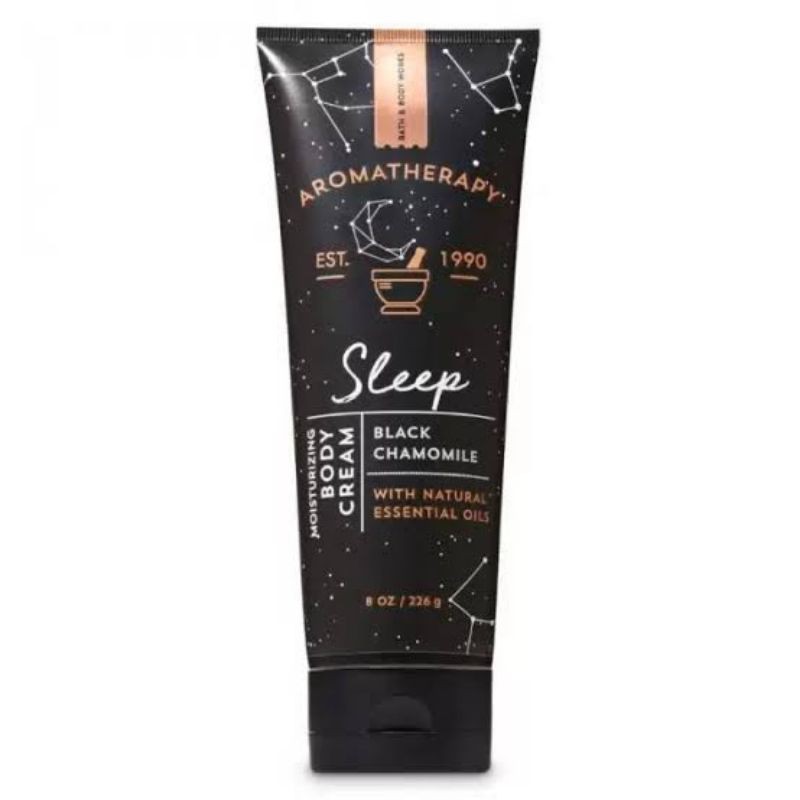 BBW AROMATHERAPY SLEEP BLACK CHAMOMILE MOISTURIZING BODY CREAM 226GR