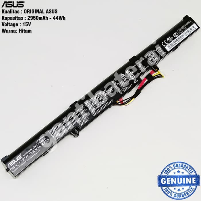 Baterai Laptop Asus X450J X450JF A450J X550D X550DP A41-X550E Original