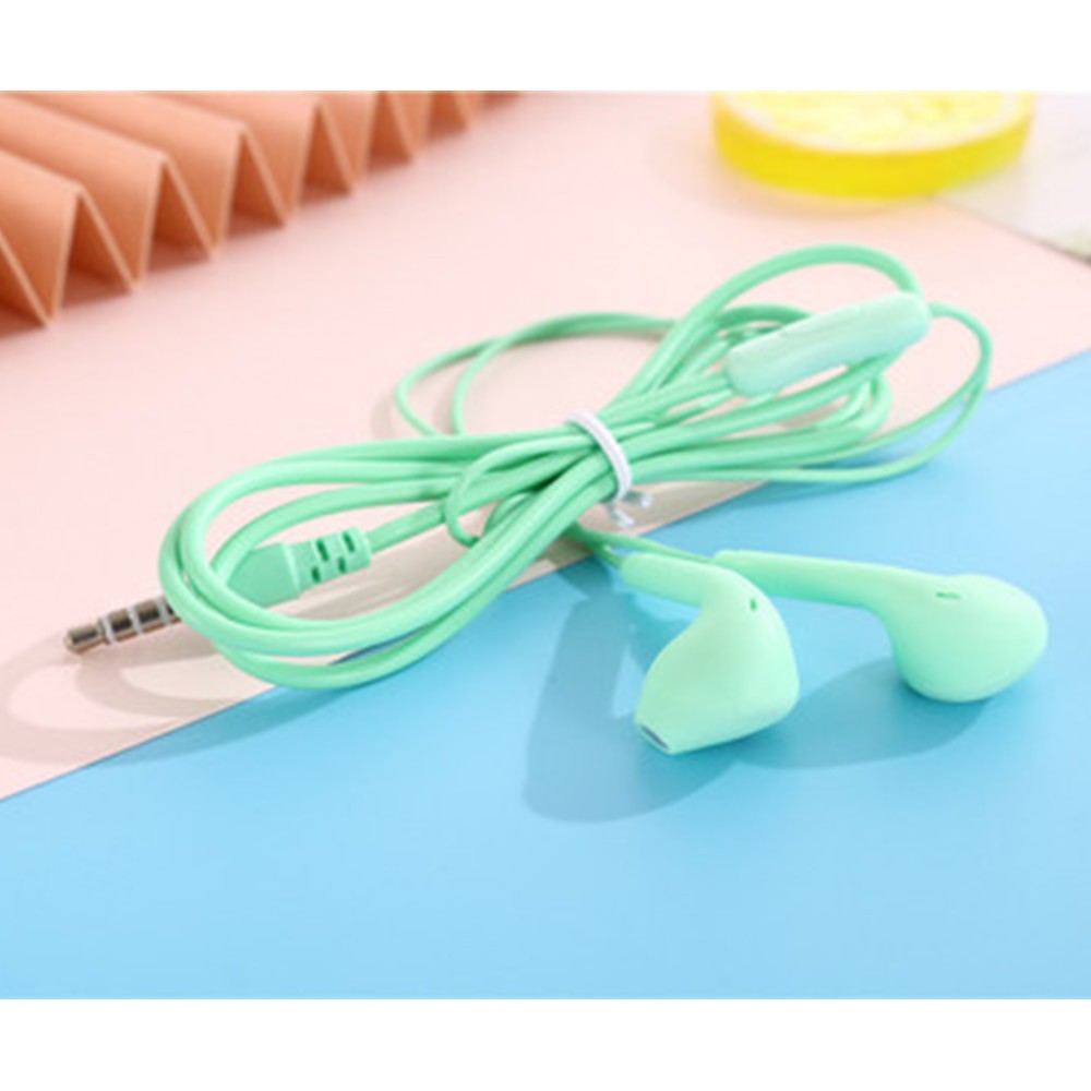 HEADSET MACARON U19 SUPER BASS - HANSFREE JACK 3.5mm FULL COLOR - WARNA WARNI LUCU BASS KOREA STYLE