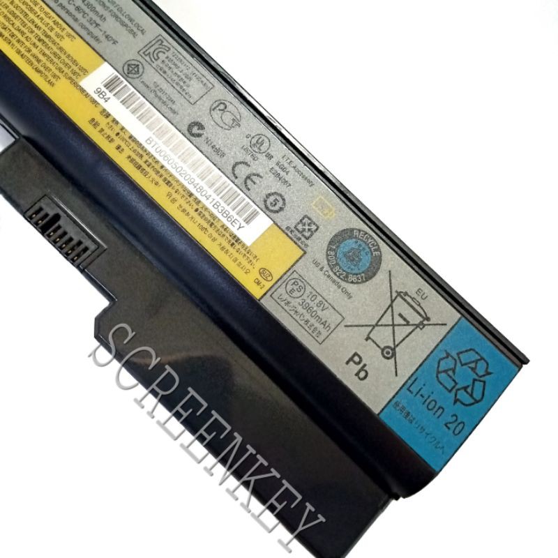 Baterai Laptop Lenovo 3000 Z360 B460 G430 G450 G530 G550 B455 B550 B555 Ideapad G430 V460 L08S6Y02