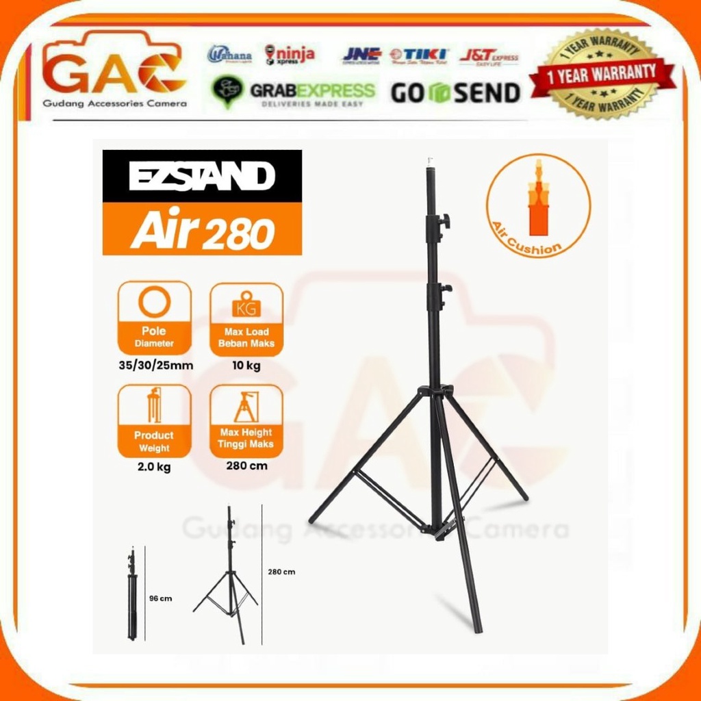 Light Stand EZSTAND Air280 Tripod Studio Air Cushion Flash / Pegas