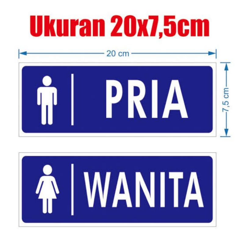 

Stiker toilet stiker tolilet wanita & peria stiker sign murah