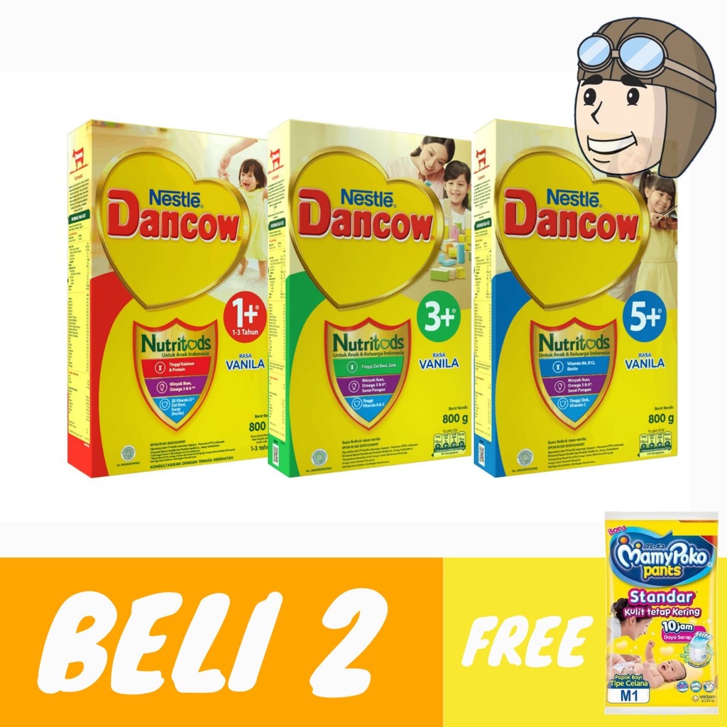 

DANCOW 1+, 3+ dan 5+ MADU/VANILA/COKLAT 800g