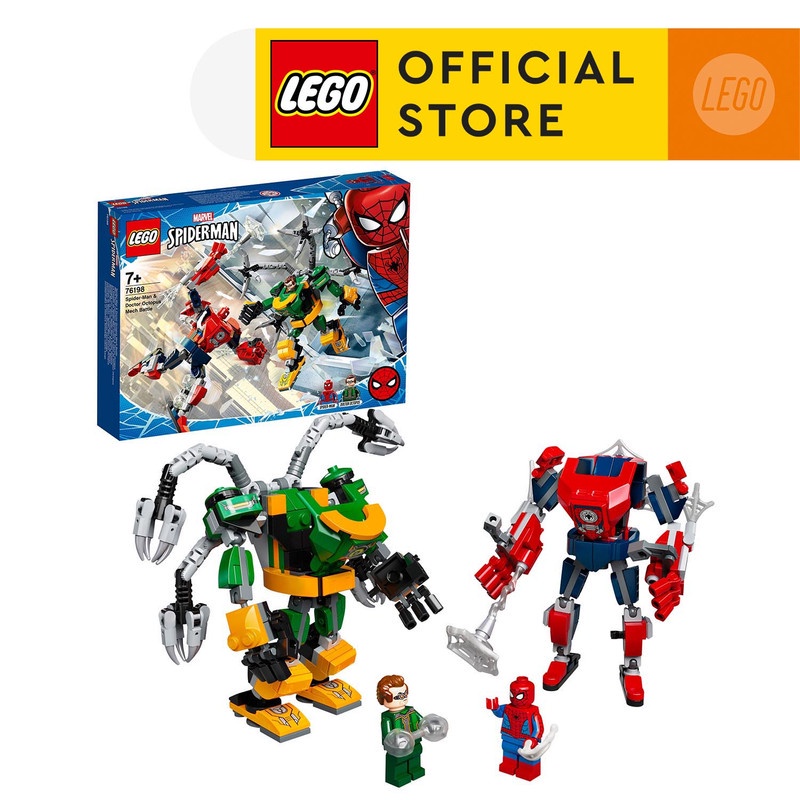 LEGO Super Heroes 76198 Spider-Man & Doctor Octopus Mech Battle (305 Pieces) Super Heroes Toys (7 Tahun+)