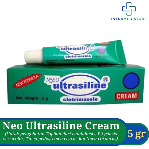 Neo Ultrasiline Cream 5 gr Tube - Untuk pengobatan Topikal dari Candidiasis, Pityriasis Versicolor, 