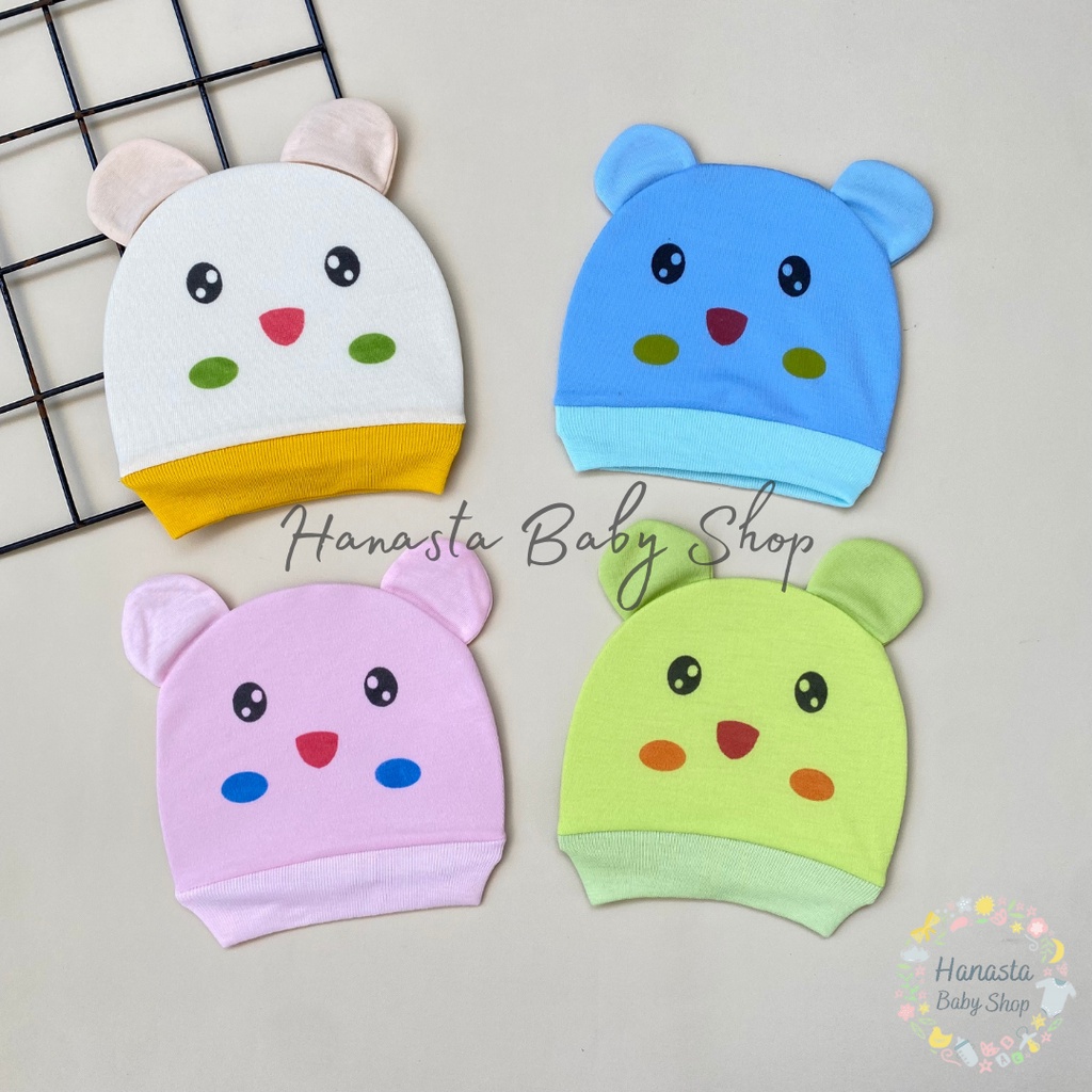 Kupluk Bayi Topi Bayi Polos Model Pokemon Laki Laki Perempuan Newborn Usia 0 - 12 Bulan