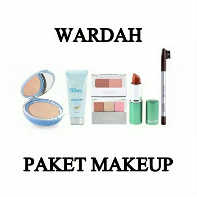 WARDAH PAKET MAKE UP DAZLING /PAKET SESERAHAN HANTARAN/ EXCLUSIVE BB CREAM LIGHTENING