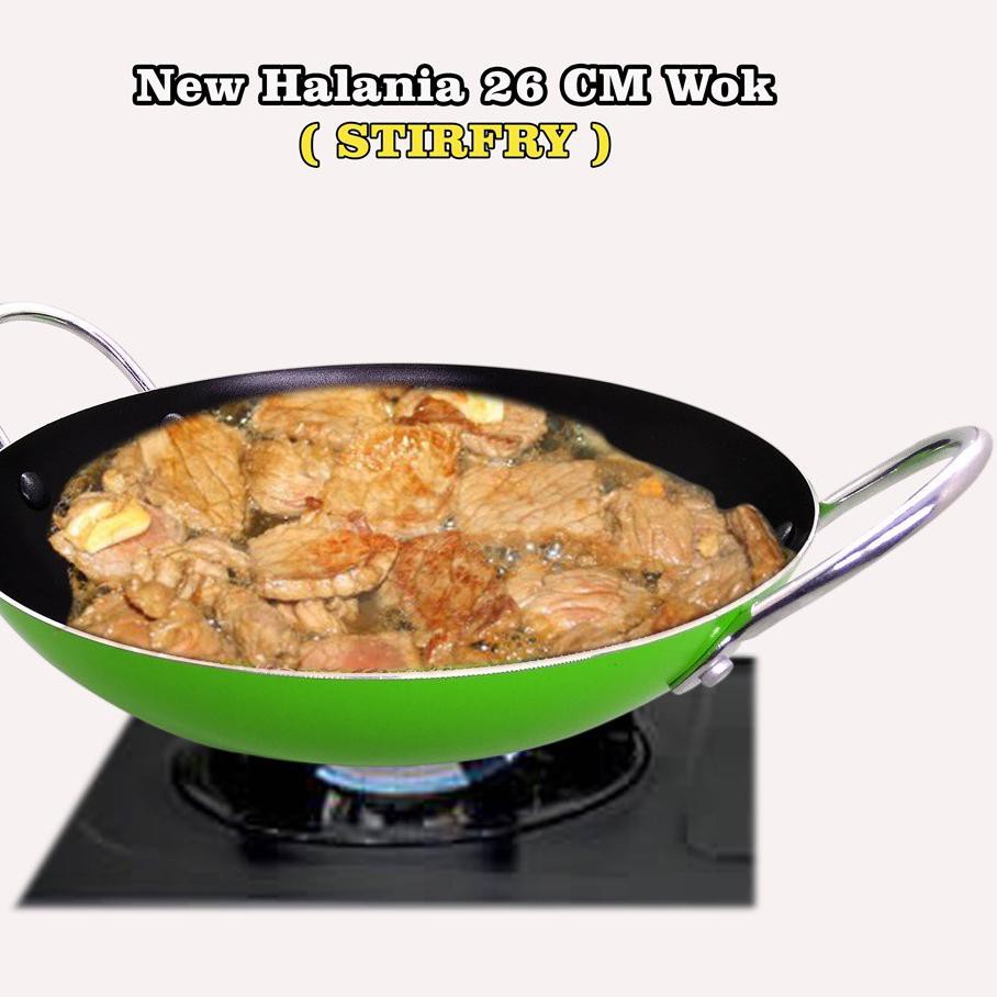 *Termurah* Wajan penggorengan teflon Maxim new Halania wok 26 cm / wajan teflon anti lengket maxim 2