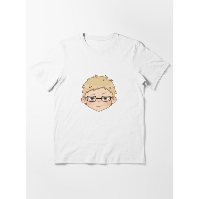 (DONE) KAOS BAJU COMBED 30S DISTRO TSUKISHIMA KEI CHIBI POLOS CUSTOM ANIME CUCI GUDANG