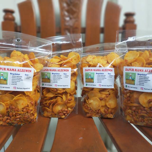 

Kerupuk Singkong Teri Kacang 250gr