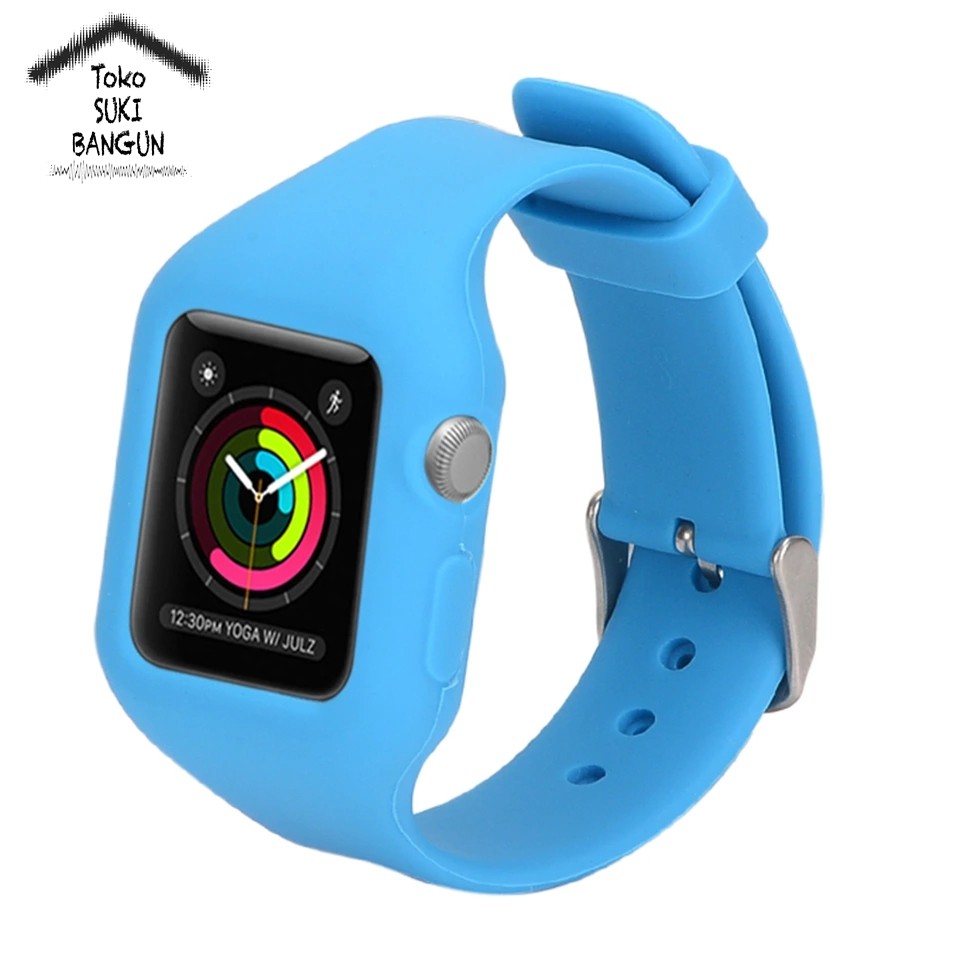 TALI JAM Apple Watch Series 3 2 1 Strap Band 38mm Case Rubber COLORFUL Silicone