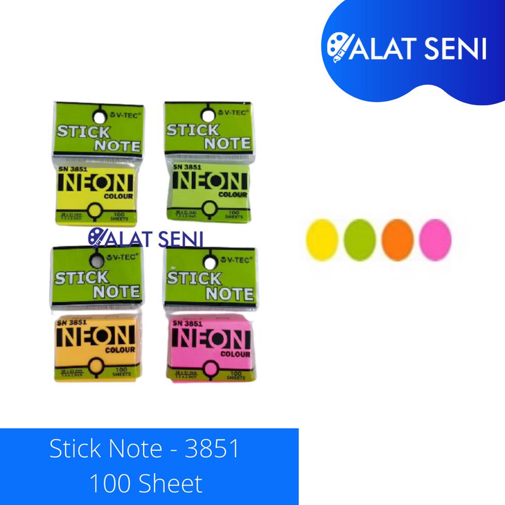 

Stick Note V-TEC SN-3851 (38X51mm) / sticky Note isi 100lembar