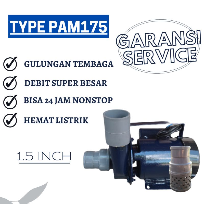 Alkon mini pompa air pompa air modifikasi 1.5 inch 175 watt