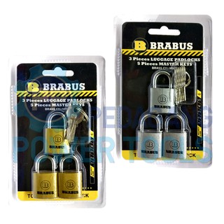 BRABUS 3 PCS GEMBOK TAS KOPER - TRAVEL KUNCI MASTER KEY 20