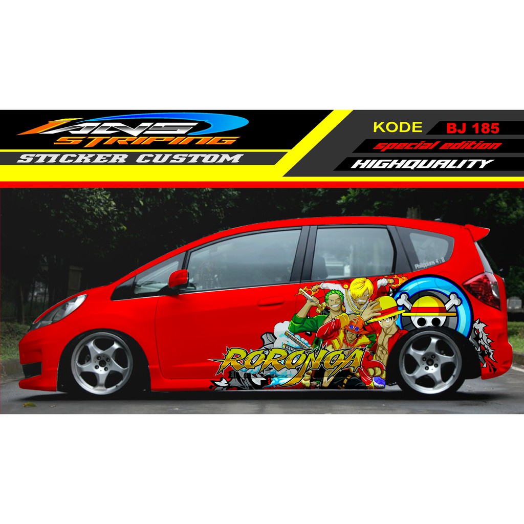 STICKER VARIASI SAMPING HONDA JAZZ