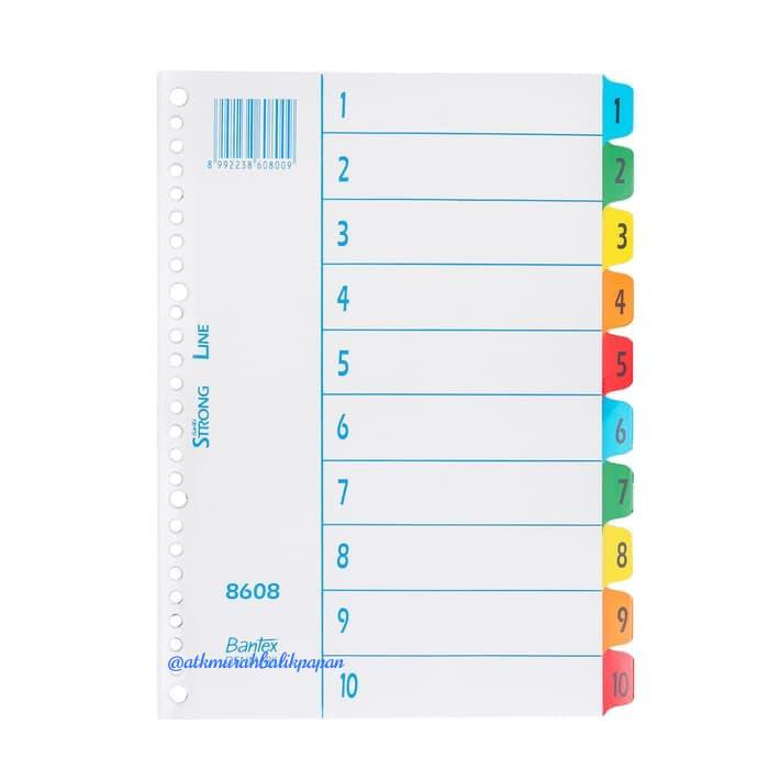 

Index Mylar B5 1-10 8608