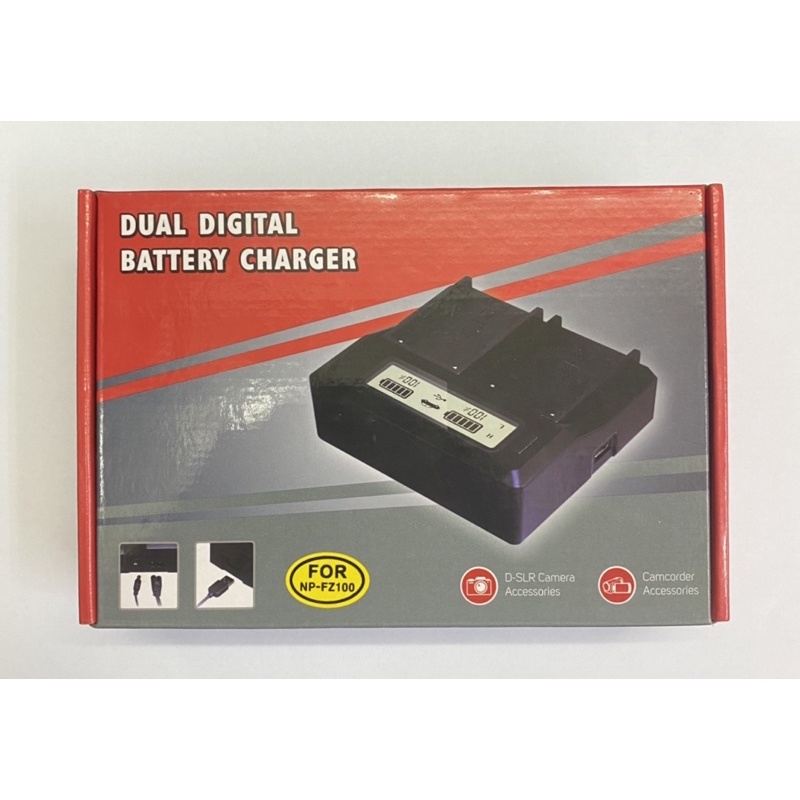 Charger Lcd Sony NP-FZ100 Dual Battery Charger FZ100