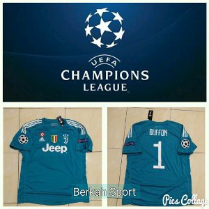Jual Jersey Juventus Kiper Khusus UCL dan Cetak Nama nomor Sendiri Official Murah