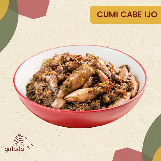 

Cumi Cabe Ijo / Cumi Sambal Cabe Ijo | Galada - 125gr