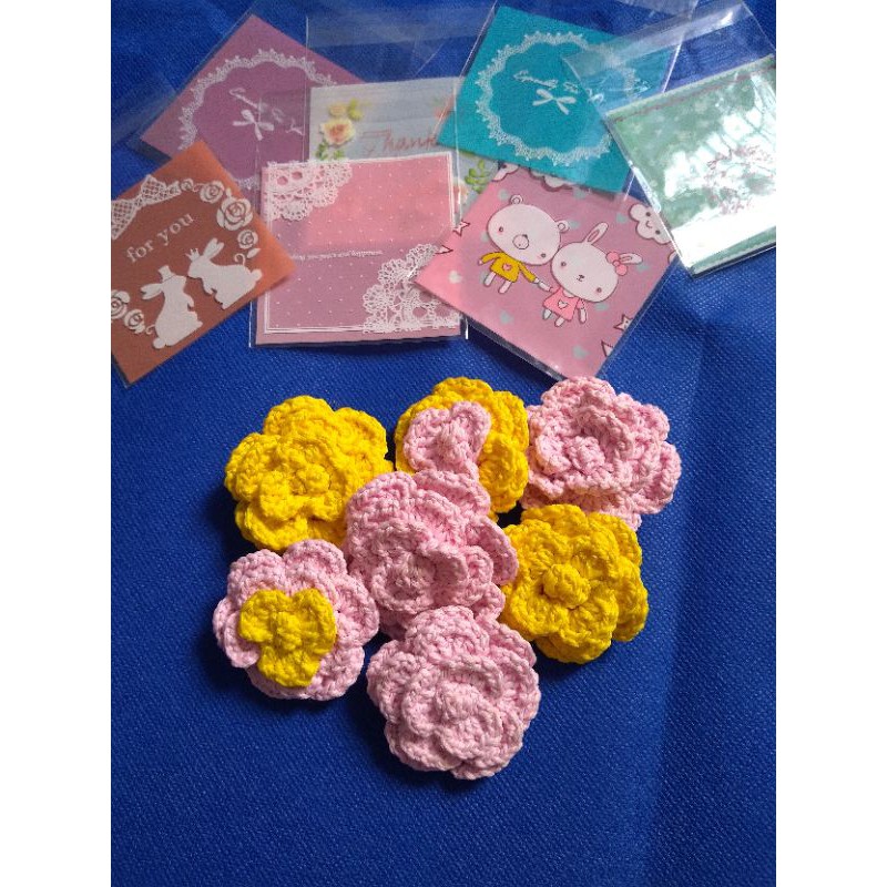 Bros rajutan/rajutan bunga/bros bunga