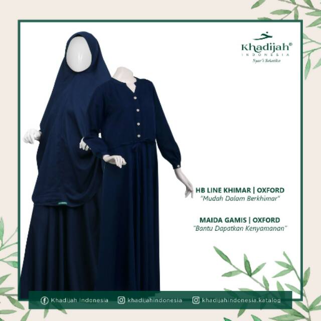 Helpy Button line oxford dan gamis maida oxford khadijah indonesia