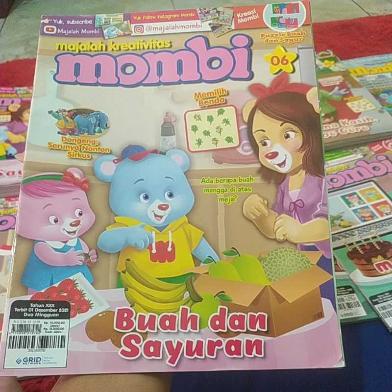 BARU majalah MOMBI 2021/2022 anak2 TK DAN SD-mombi edisi 6