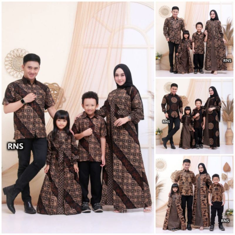 SERAGAM BATIK KELUARGA | BATIK COUPLE KELUARGA GAMIS BUSUI JUMBO | BATIK COUPLE MODERN |GAMIS OUTER