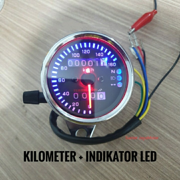 Speedometer LED Bulat Universal