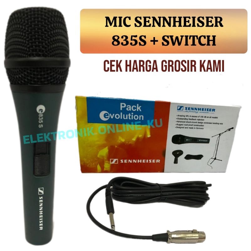 MIC SENNHEISER 835S + SWITCH MUTU LAMA