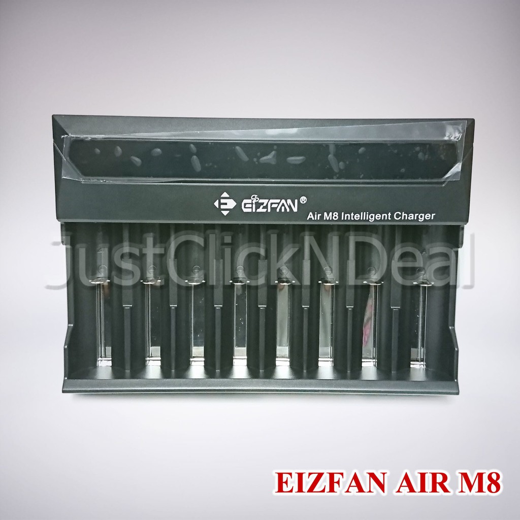 Fast Charger Baterai 18650 Eizfan 2A M8 8 Slot Authentic Oten Original